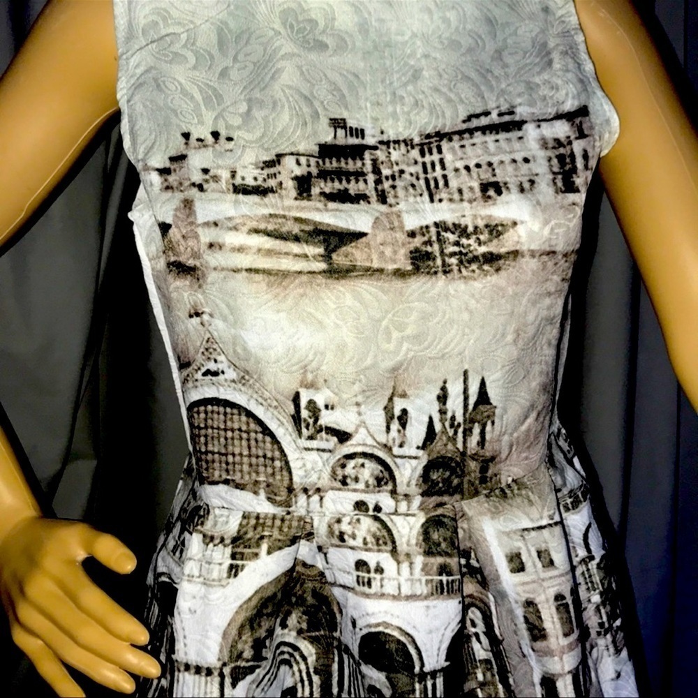 Vintage print dress - boutique size 0-4